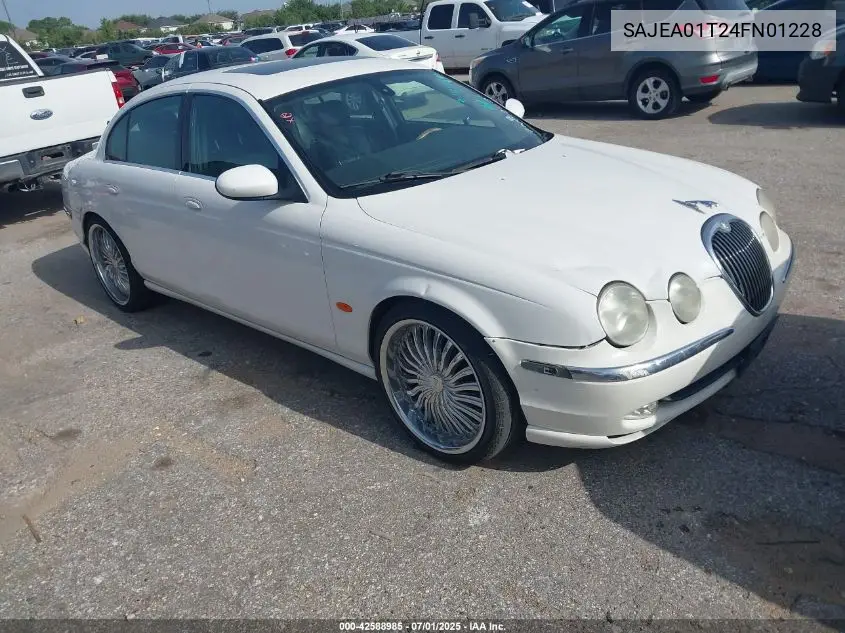 2004 Jaguar S-Type 3.0L V6 VIN: SAJEA01T24FN01228 Lot: 42588985
