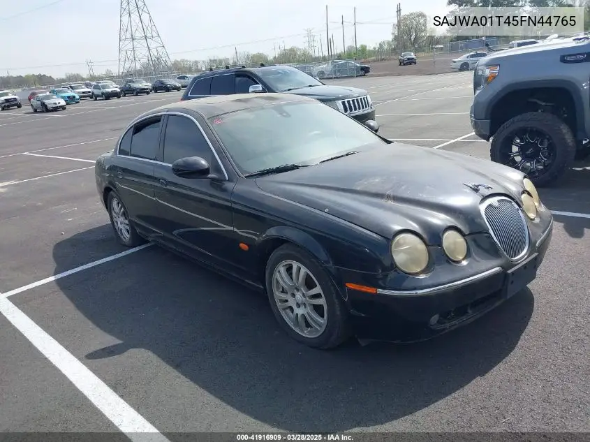 2005 Jaguar S-Type 3.0L V6 VIN: SAJWA01T45FN44765 Lot: 41916909