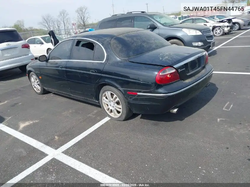 2005 Jaguar S-Type 3.0L V6 VIN: SAJWA01T45FN44765 Lot: 41916909