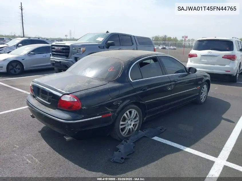 2005 Jaguar S-Type 3.0L V6 VIN: SAJWA01T45FN44765 Lot: 41916909