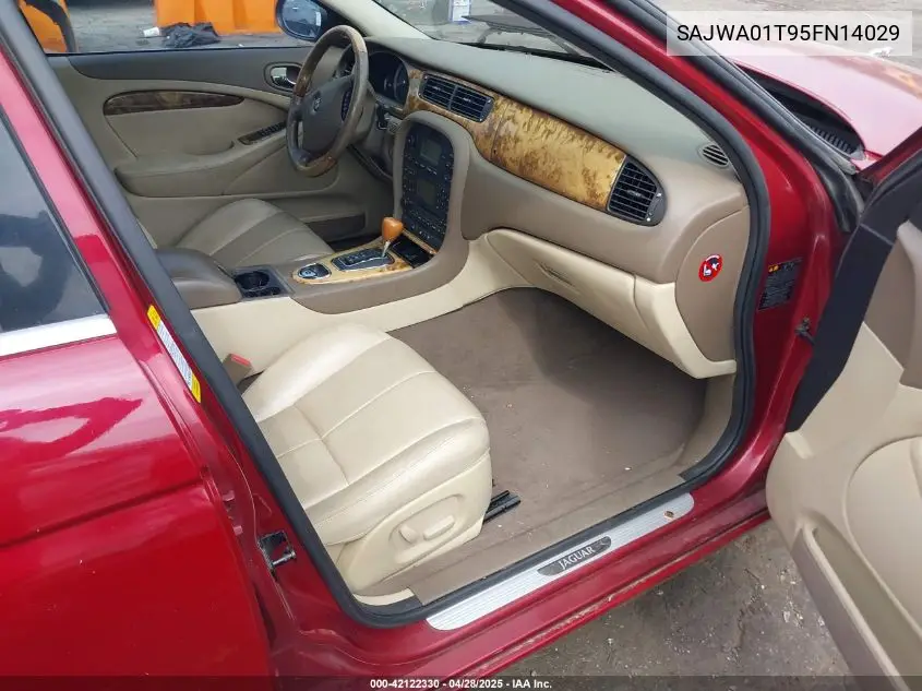 2005 Jaguar S-Type 3.0L V6 VIN: SAJWA01T95FN14029 Lot: 42122330