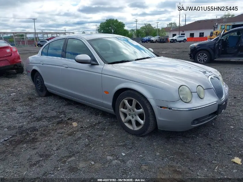 2005 Jaguar S-Type 4.2L V8 VIN: SAJWA01U55HN25445 Lot: 42273192