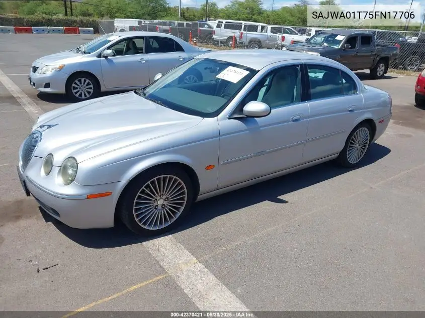 2005 Jaguar S-Type VIN: SAJWA01T75FN17706 Lot: 42370421
