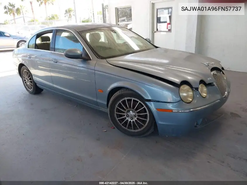 2006 Jaguar S-Type 3.0L V6 VIN: SAJWA01A96FN57737 Lot: 42142227