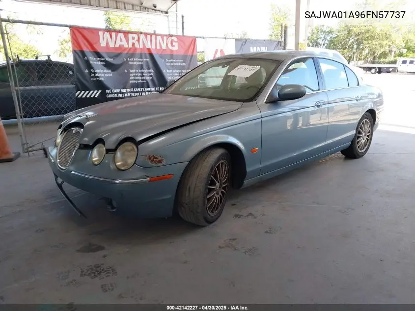 2006 Jaguar S-Type 3.0L V6 VIN: SAJWA01A96FN57737 Lot: 42142227