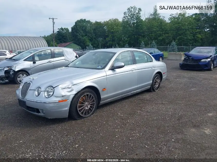 2006 Jaguar S-Type VIN: SAJWA01A66FN68159 Lot: 42614534