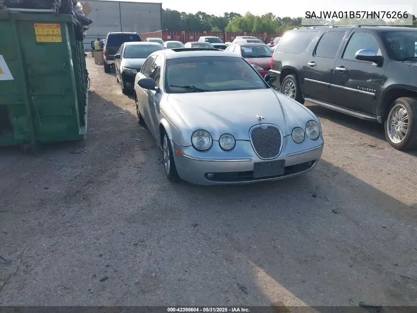 2007 Jaguar S-Type 4.2 V8 VIN: SAJWA01B57HN76266 Lot: 42398604