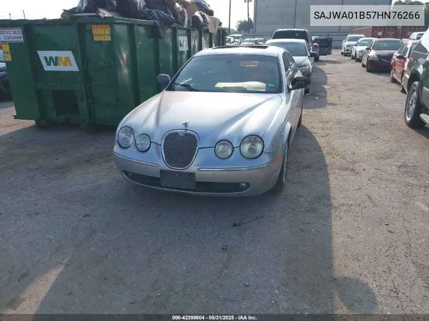 2007 Jaguar S-Type 4.2 V8 VIN: SAJWA01B57HN76266 Lot: 42398604