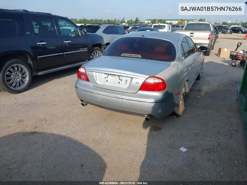 2007 Jaguar S-Type 4.2 V8 VIN: SAJWA01B57HN76266 Lot: 42398604