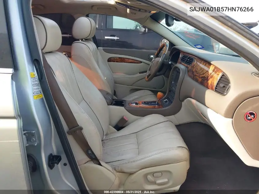 2007 Jaguar S-Type 4.2 V8 VIN: SAJWA01B57HN76266 Lot: 42398604