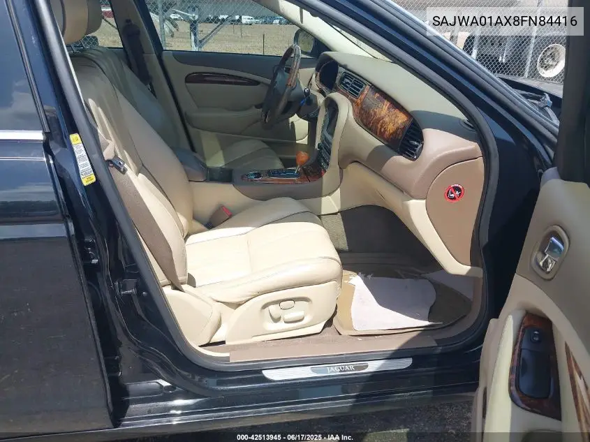 2008 Jaguar S-Type 3.0 V6 VIN: SAJWA01AX8FN84416 Lot: 42513945