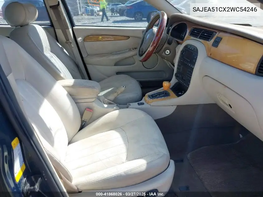 2002 Jaguar X-Type 3.0L VIN: SAJEA51CX2WC54246 Lot: 41868026