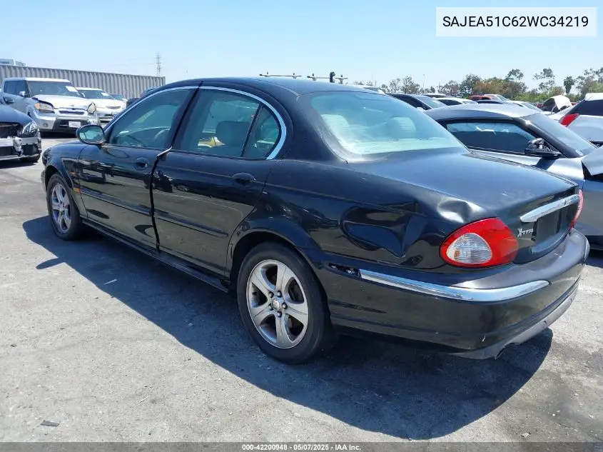 2002 Jaguar X-Type 3.0L VIN: SAJEA51C62WC34219 Lot: 42200948
