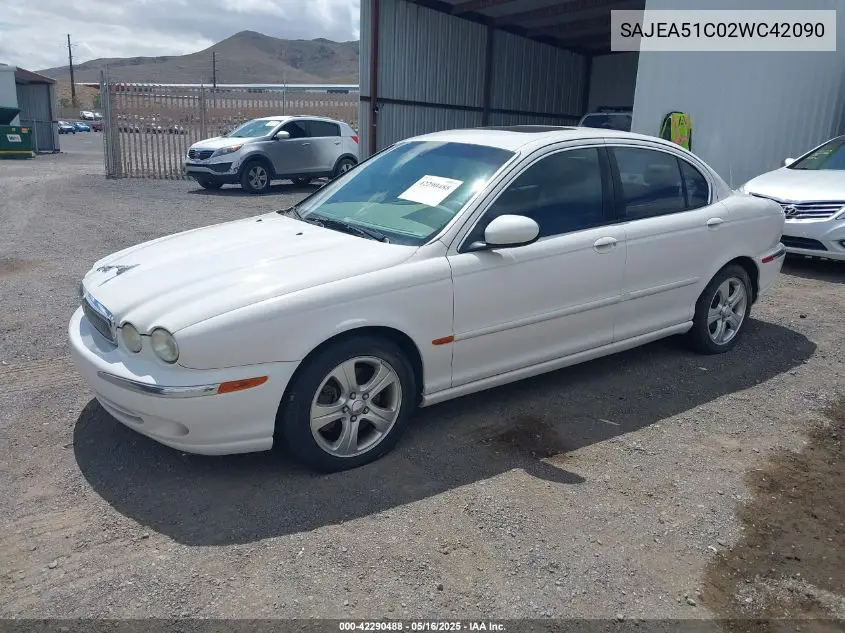 2002 Jaguar X-Type 3.0L VIN: SAJEA51C02WC42090 Lot: 42290488