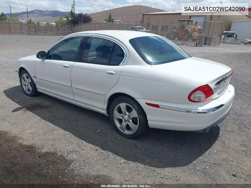 2002 Jaguar X-Type 3.0L VIN: SAJEA51C02WC42090 Lot: 42290488