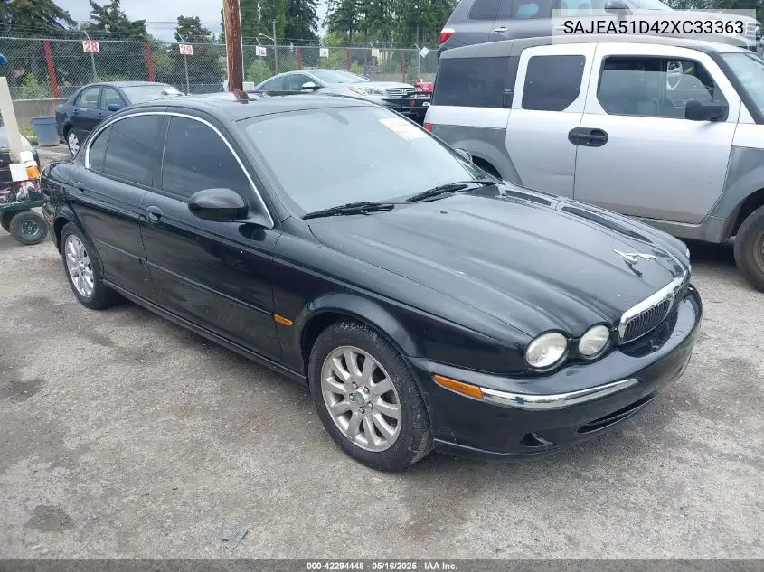 2002 Jaguar X-Type 2.5L VIN: SAJEA51D42XC33363 Lot: 42294448