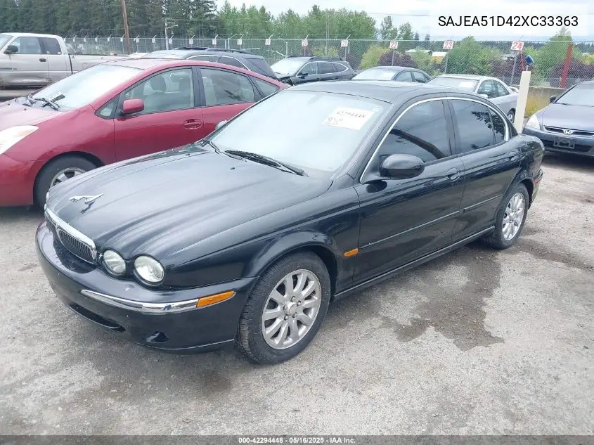 2002 Jaguar X-Type 2.5L VIN: SAJEA51D42XC33363 Lot: 42294448