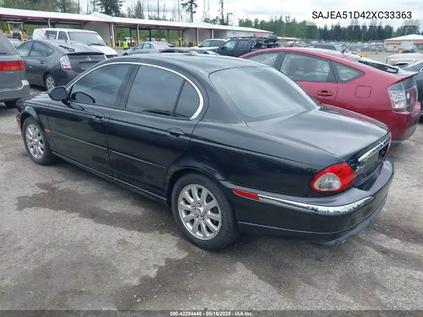 2002 Jaguar X-Type 2.5L VIN: SAJEA51D42XC33363 Lot: 42294448
