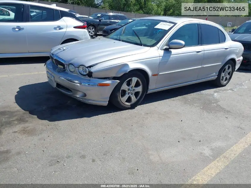 2002 Jaguar X-Type 3.0L VIN: SAJEA51C52WC33465 Lot: 42303708