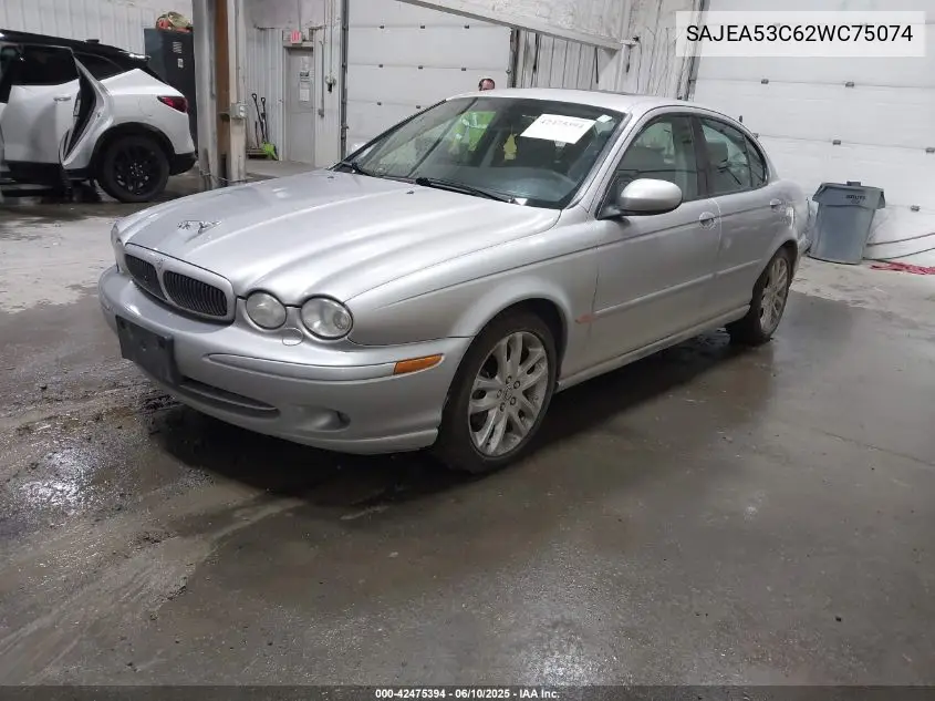 2002 Jaguar X-Type 3.0L VIN: SAJEA53C62WC75074 Lot: 42475394