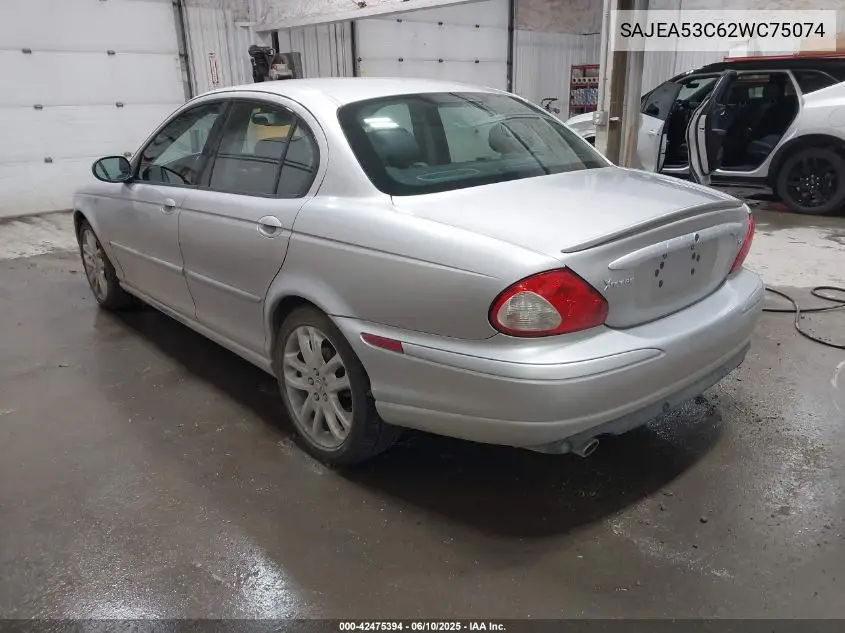 2002 Jaguar X-Type 3.0L VIN: SAJEA53C62WC75074 Lot: 42475394