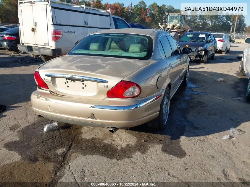 2003 Jaguar X-Type 2.5 VIN: SAJEA51D43XD44979 Lot: 40646863