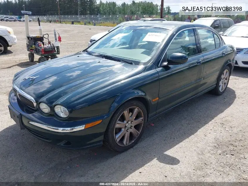 2003 Jaguar X-Type 3.0 VIN: SAJEA51C33WC88398 Lot: 42270604