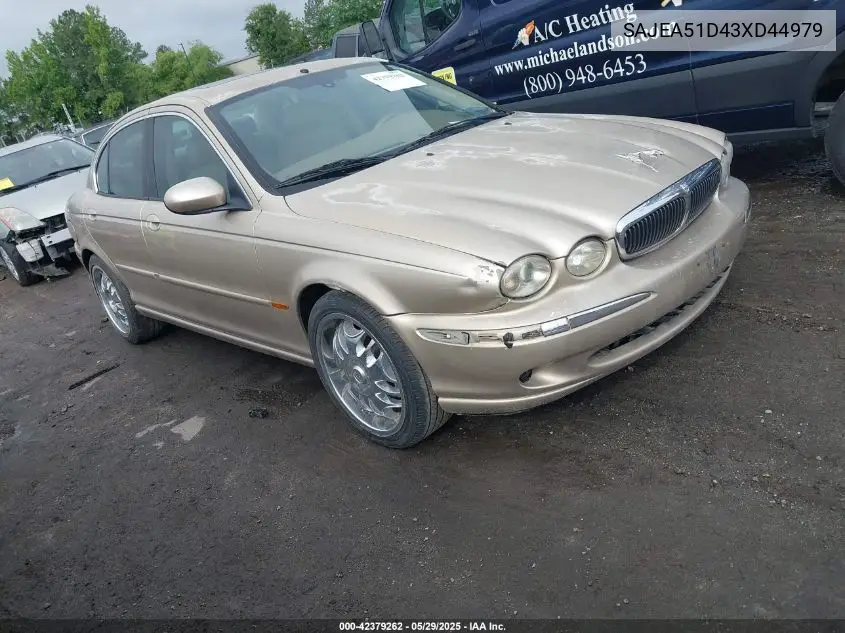 2003 Jaguar X-Type 2.5 VIN: SAJEA51D43XD44979 Lot: 42379262