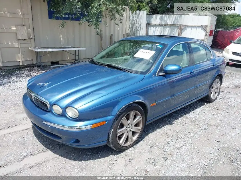 2003 Jaguar X-Type 3.0 VIN: SAJEA51C83WC87084 Lot: 42415392