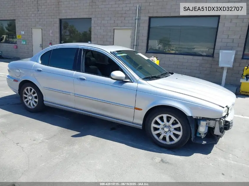2003 Jaguar X-Type 2.5 VIN: SAJEA51DX3XD32707 Lot: 42515115
