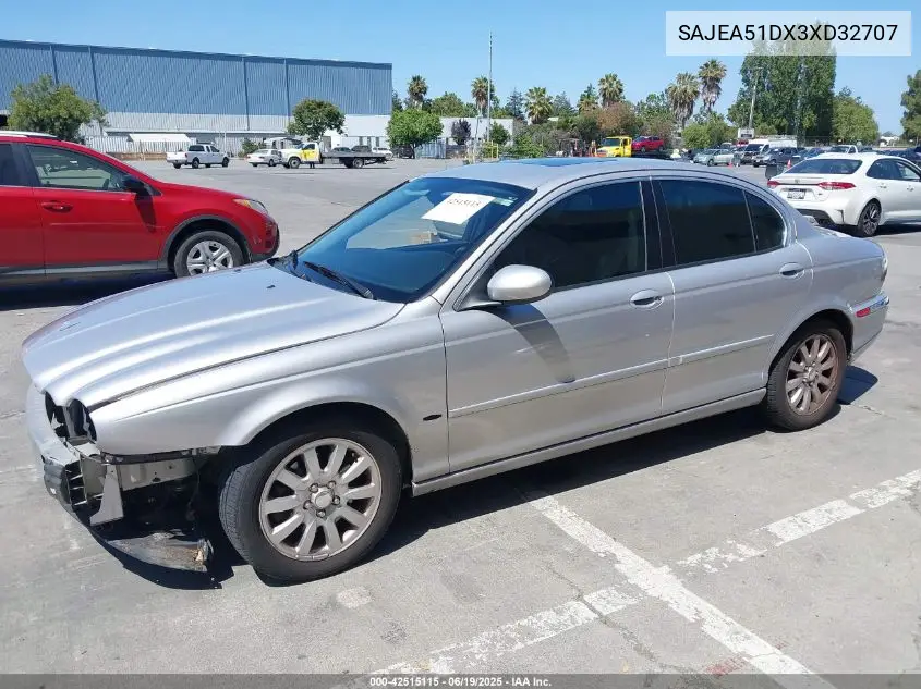 2003 Jaguar X-Type 2.5 VIN: SAJEA51DX3XD32707 Lot: 42515115