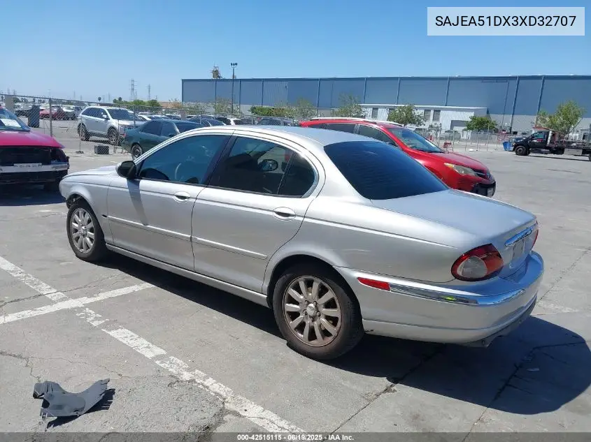 2003 Jaguar X-Type 2.5 VIN: SAJEA51DX3XD32707 Lot: 42515115