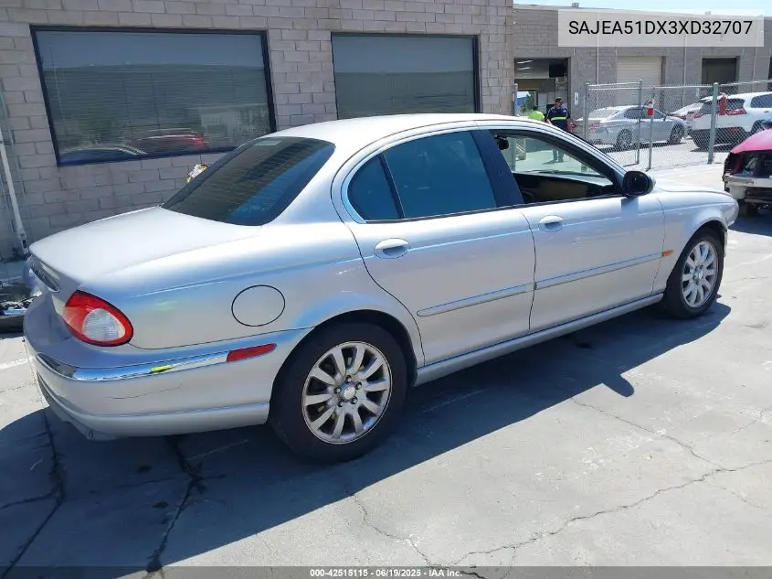 2003 Jaguar X-Type 2.5 VIN: SAJEA51DX3XD32707 Lot: 42515115