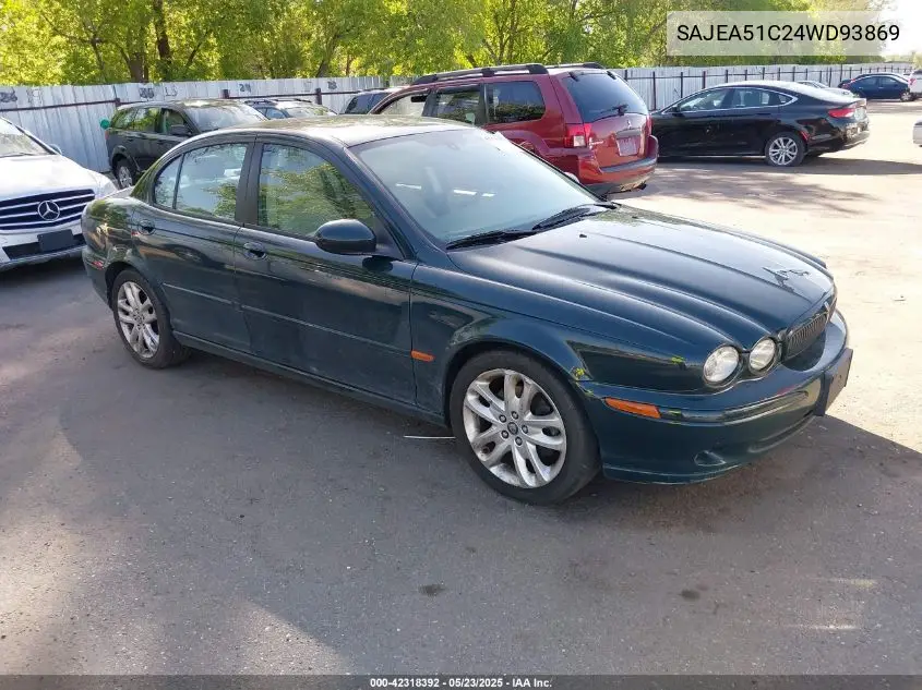 2004 Jaguar X-Type 3.0 VIN: SAJEA51C24WD93869 Lot: 42318392