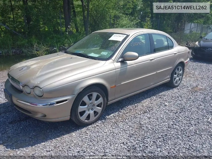 2004 Jaguar X-Type 3.0 VIN: SAJEA51C14WELL262 Lot: 42429073