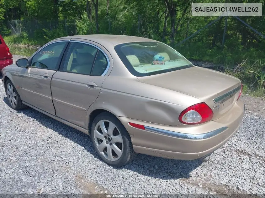 2004 Jaguar X-Type 3.0 VIN: SAJEA51C14WELL262 Lot: 42429073