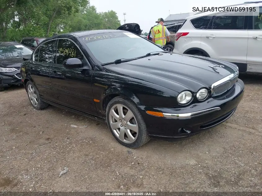 2004 Jaguar X-Type 3.0 VIN: SAJEA51C34WD59195 Lot: 42508481