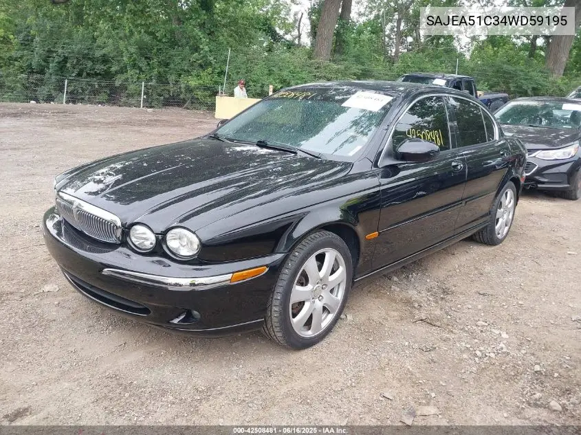 2004 Jaguar X-Type 3.0 VIN: SAJEA51C34WD59195 Lot: 42508481
