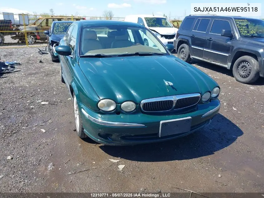 2006 Jaguar X-Type 3.0 VIN: SAJXA51A46WE95118 Lot: 12310771
