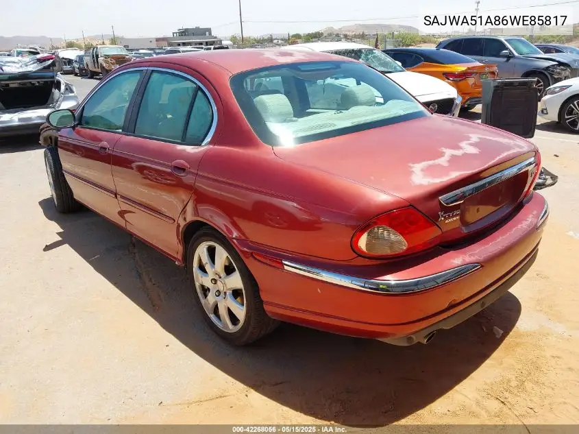 2006 Jaguar X-Type 3.0 VIN: SAJWA51A86WE85817 Lot: 42268056