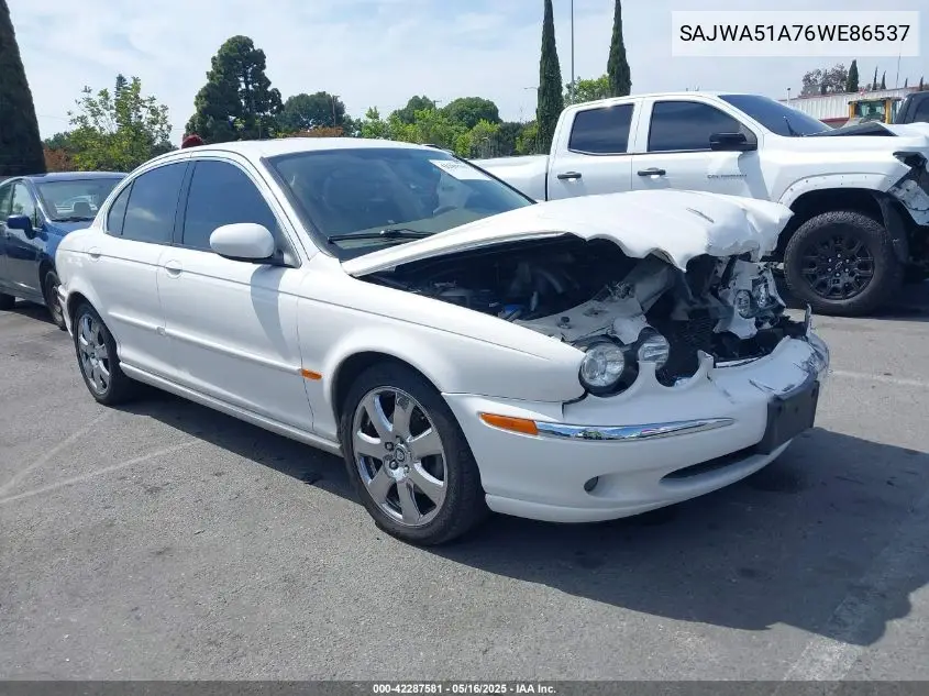 2006 Jaguar X-Type 3.0 VIN: SAJWA51A76WE86537 Lot: 42287581