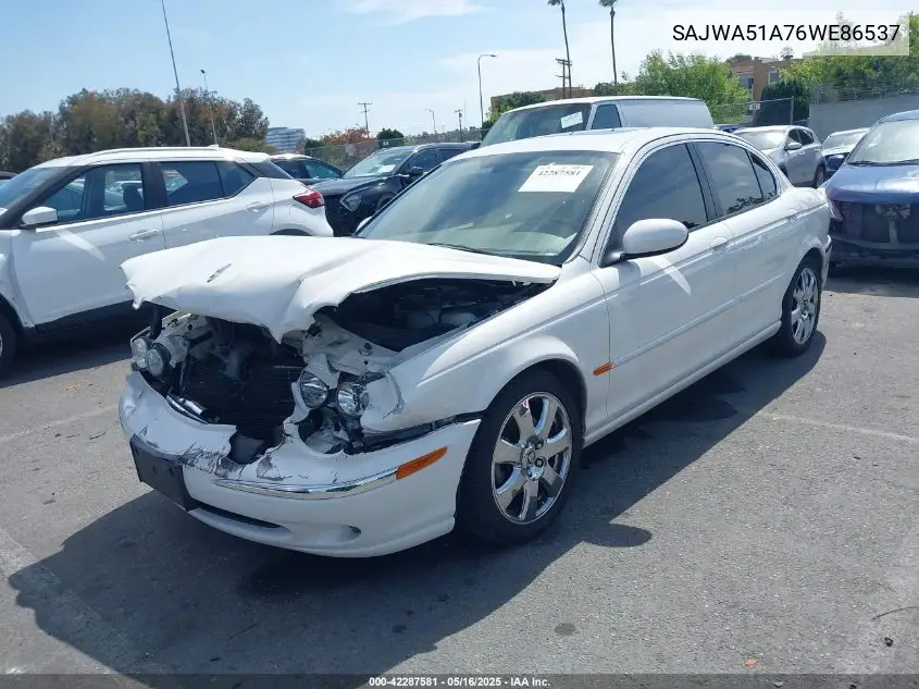 2006 Jaguar X-Type 3.0 VIN: SAJWA51A76WE86537 Lot: 42287581