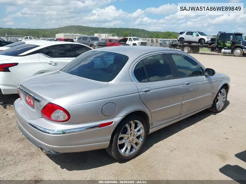 2006 Jaguar X-Type 3.0 VIN: SAJWA51A86WE89849 Lot: 42594465