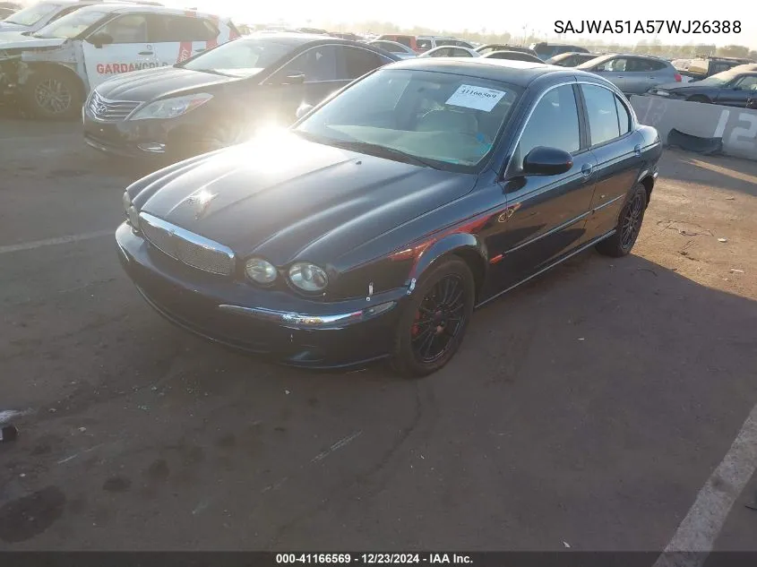 2007 Jaguar X-Type 3.0 VIN: SAJWA51A57WJ26388 Lot: 41166569
