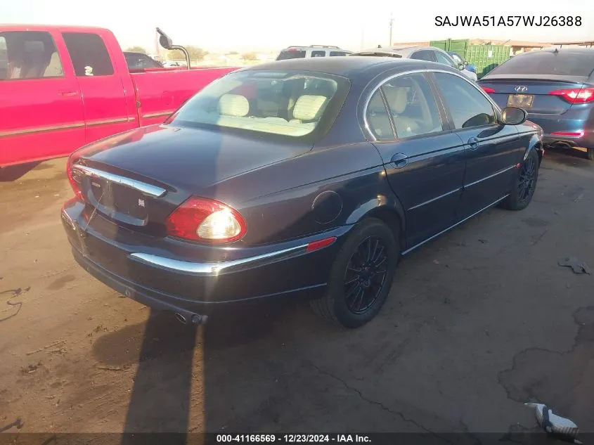 2007 Jaguar X-Type 3.0 VIN: SAJWA51A57WJ26388 Lot: 41166569