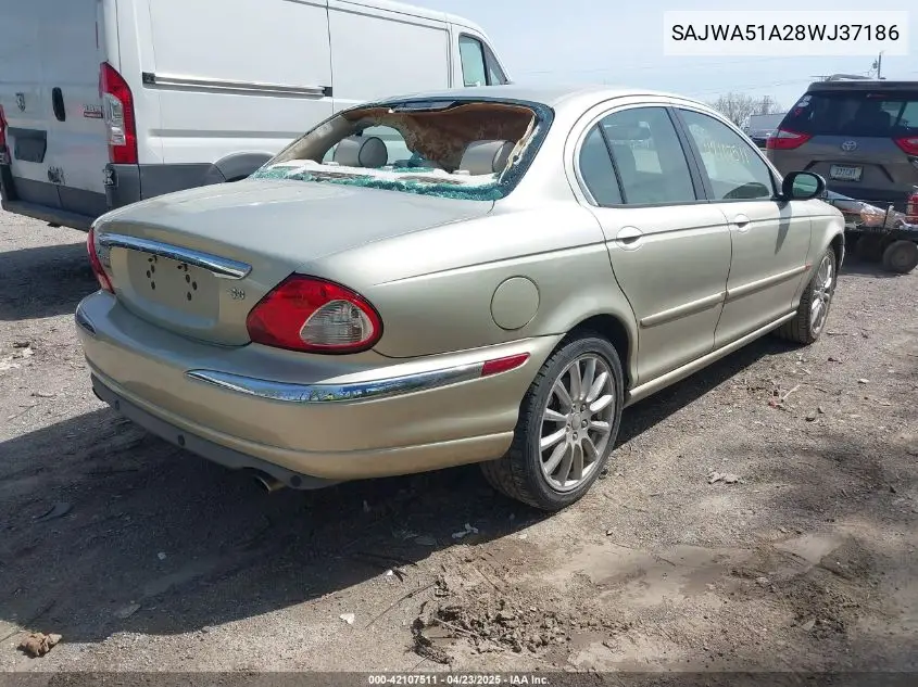 2008 Jaguar X-Type 3.0 VIN: SAJWA51A28WJ37186 Lot: 42107511