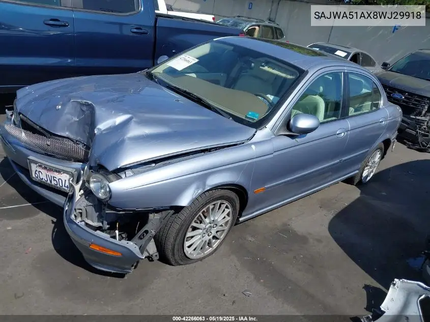 2008 Jaguar X-Type 3.0 VIN: SAJWA51AX8WJ29918 Lot: 42266063