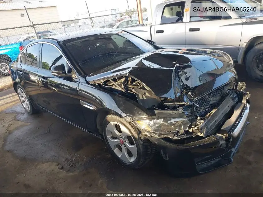 2017 Jaguar Xe 25T VIN: SAJAR4BG6HA965240 Lot: 41907353