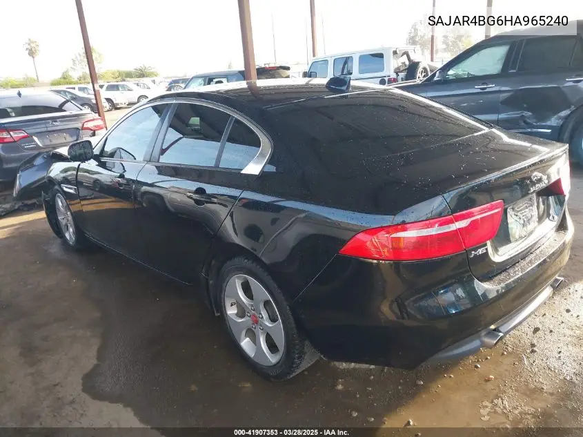 2017 Jaguar Xe 25T VIN: SAJAR4BG6HA965240 Lot: 41907353