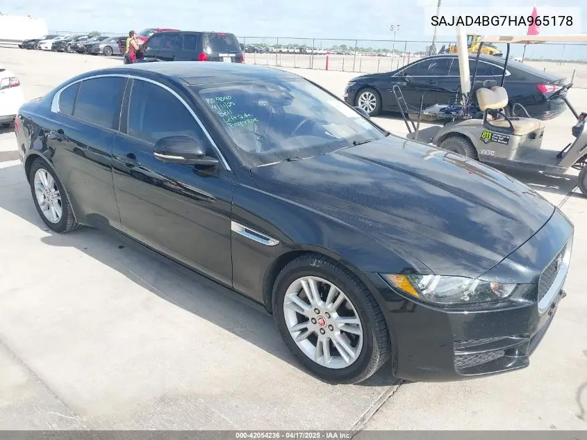 2017 Jaguar Xe 25T Premium VIN: SAJAD4BG7HA965178 Lot: 42054236